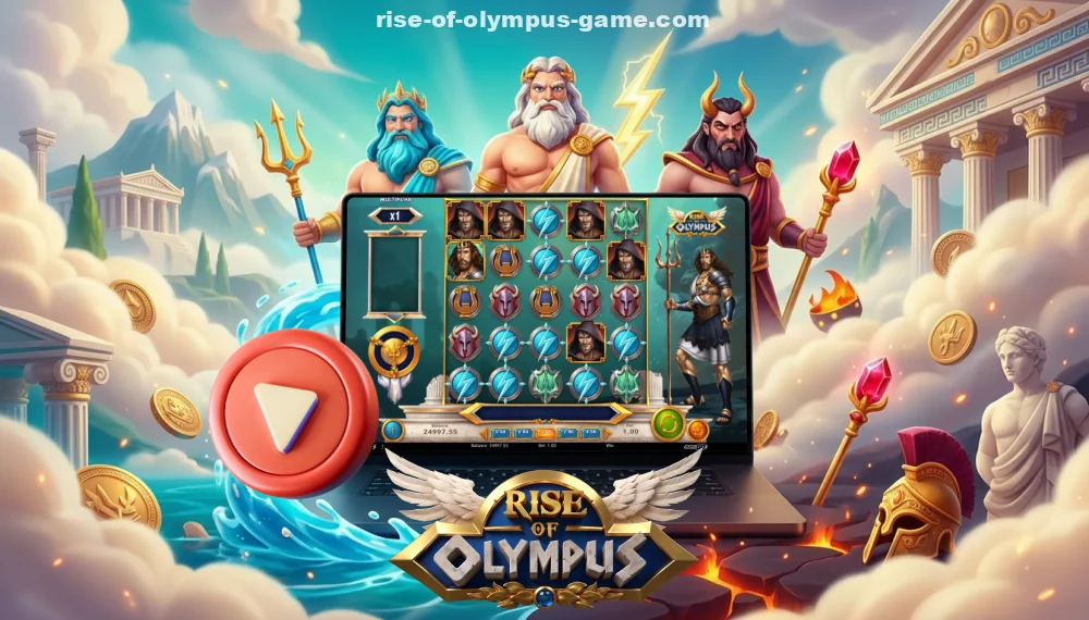 To play Rise of Olympus, set your bet, spin the reels, and collect winning clusters