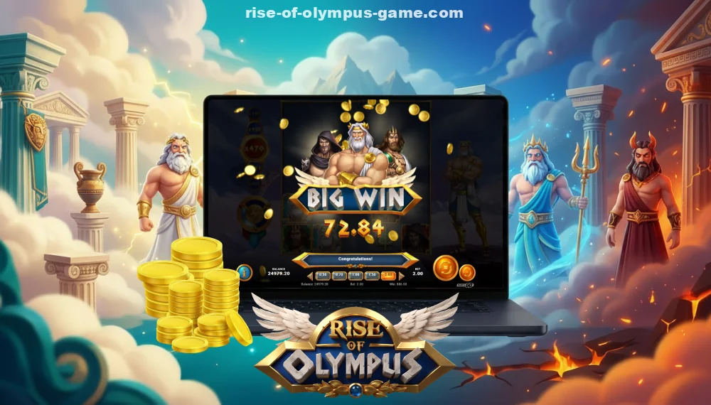 Start playing Rise of Olympus for real money after trying the demo version and learning the slot's mechanics